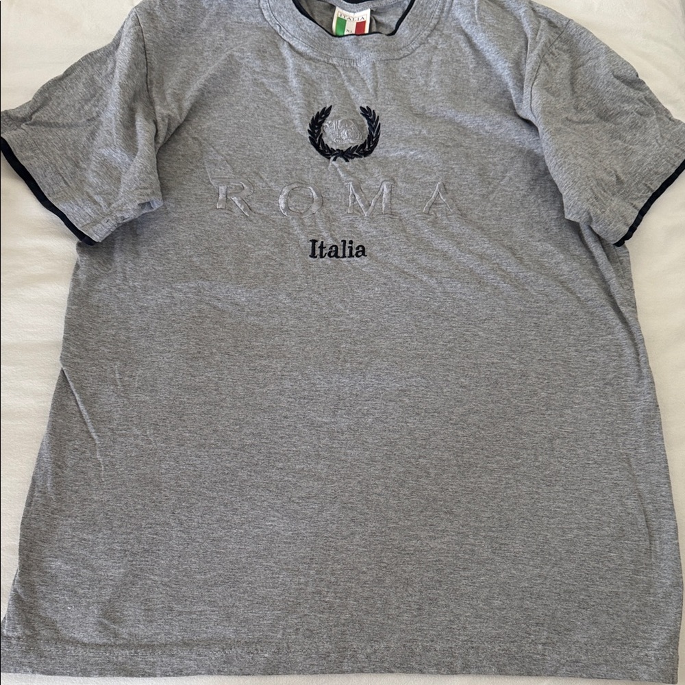 Italina Heather Gray Roma Italia Tee